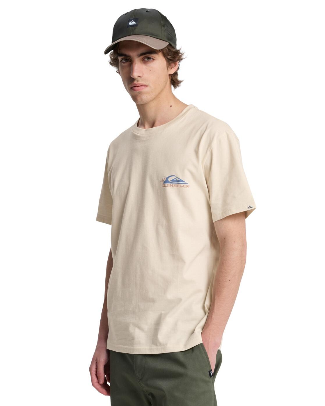 T-Shirt à manches courtes EV BARREL PARADISE Beige Homme 3/4