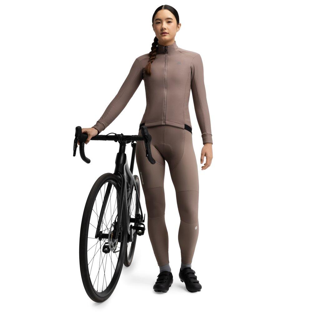 Veste vélo softshell femme Cyclisme J1-W Bordala Marron 3/8