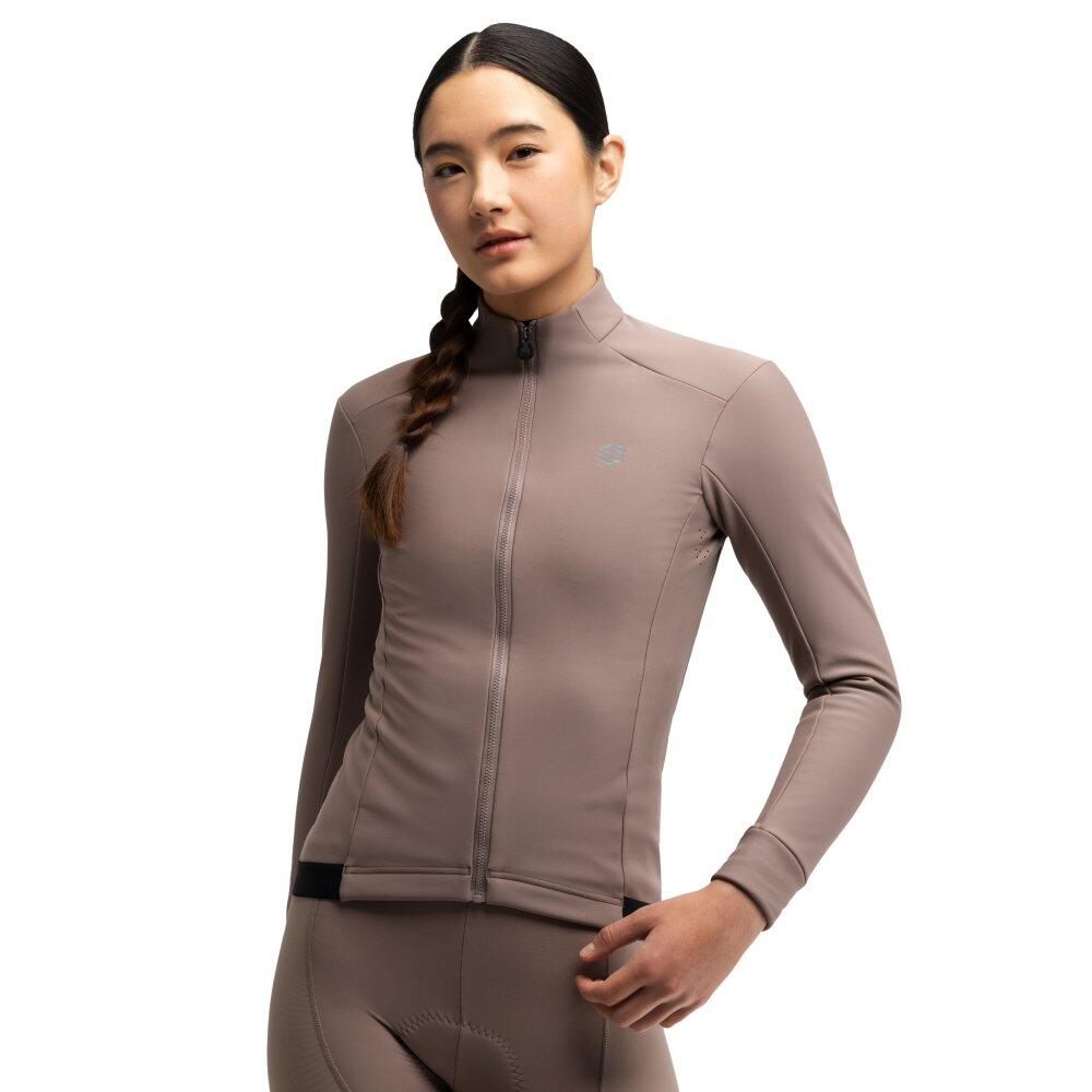 Women Cycling 's softshell jacket J1-W Bordala Brown