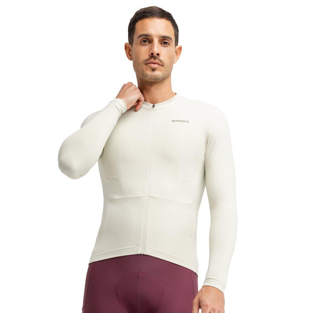 SIROKO Men Cycling 's long sleeve gravel jersey GM6 Rideout Green Green