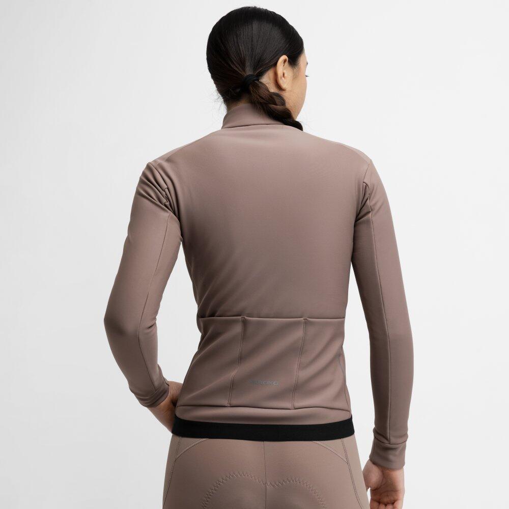 Veste vélo softshell femme Cyclisme J1-W Bordala Marron 6/8
