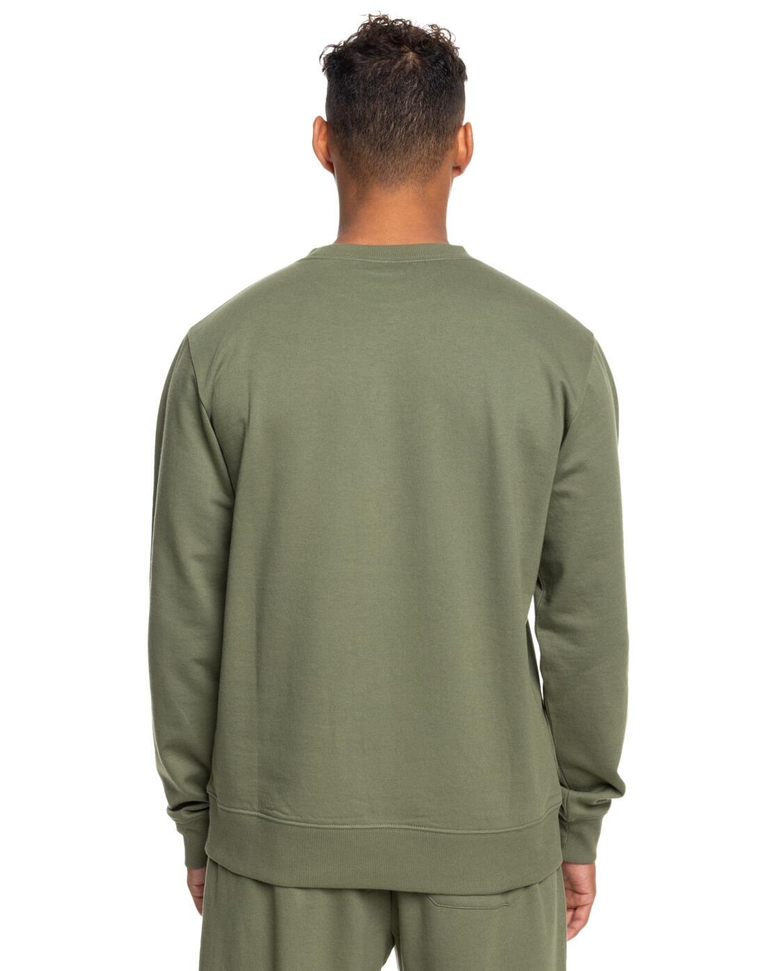 Rundhals-Fleece BASIC Grün Herren 2/4