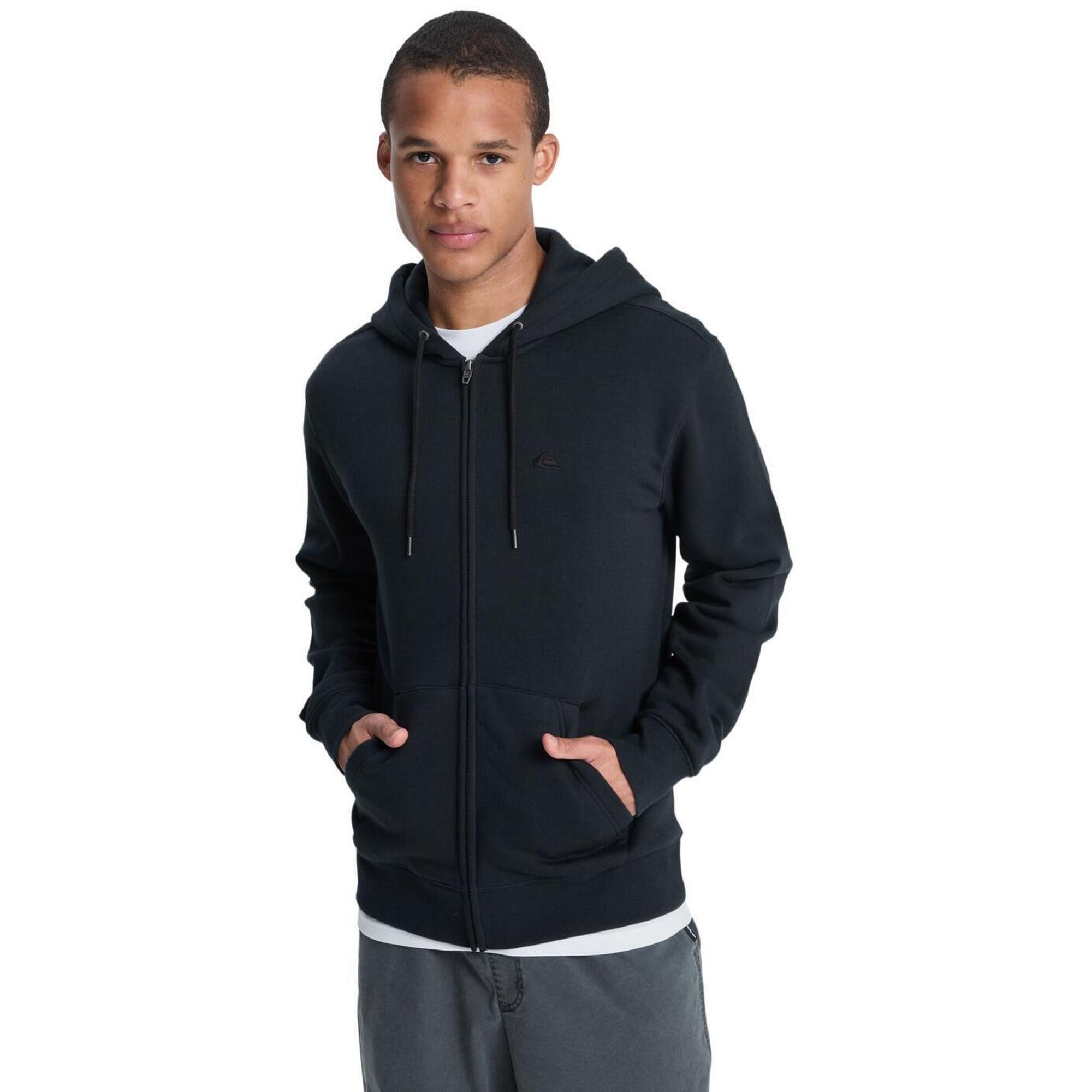 Quiksilver - Sweat À Capuche Zippé Salt Water Zip Noir Homme - Sweat Zippé - Noir - Decathlon
