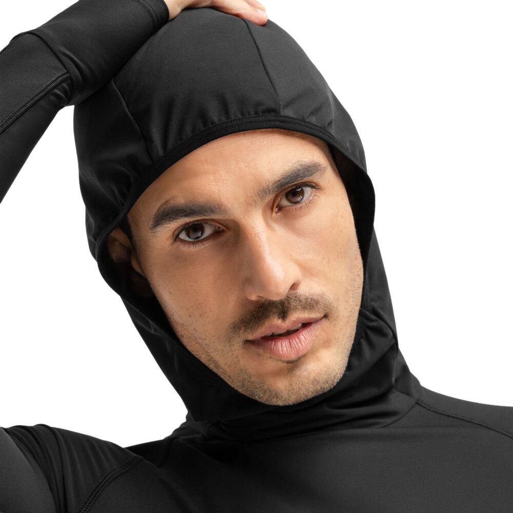 Maglia intima termica da ciclismo con cappuccio uomo DW Finestre Black Nero 4/8