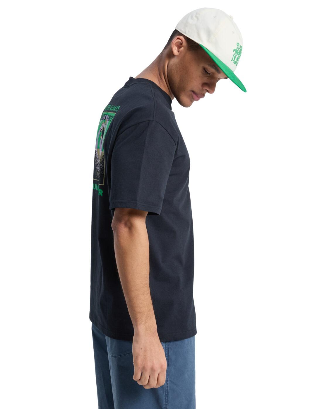 T-shirt met korte mouwen UPSIDE DOWN Schwarz Heren 3/4