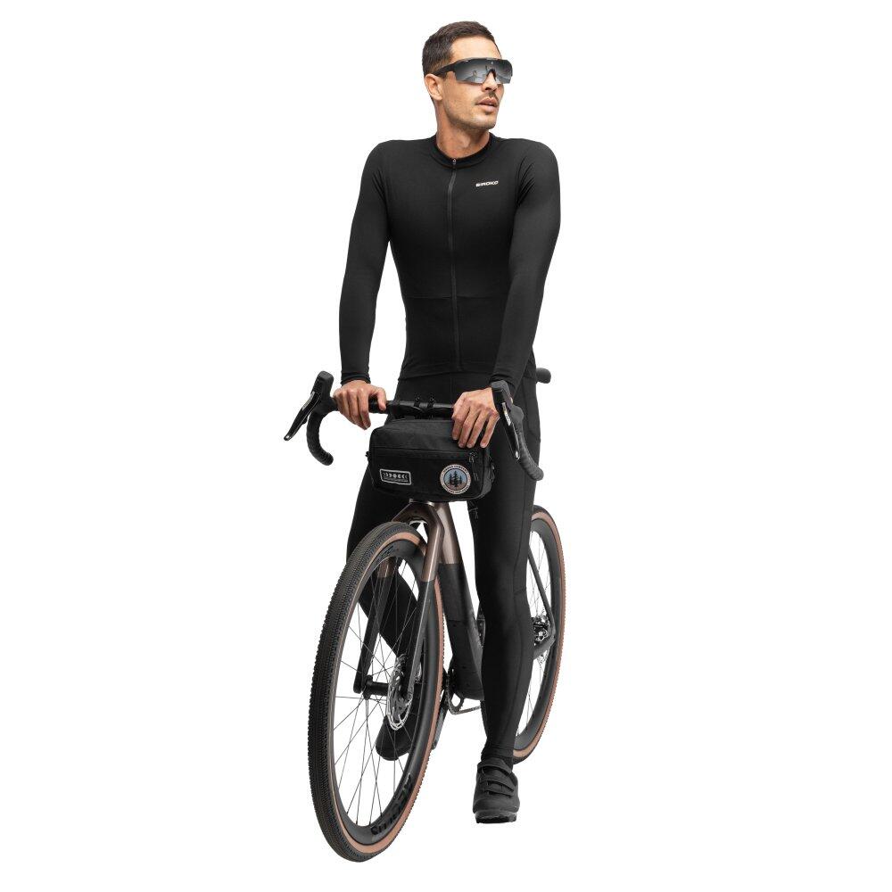 Camisola ciclismo gravel manga comprida homem GM6 Rideout Black Preto 3/7
