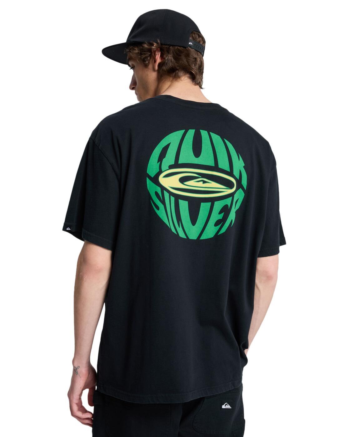 T-Shirt à manches courtes QUIKGLOBE Noir Homme 2/4
