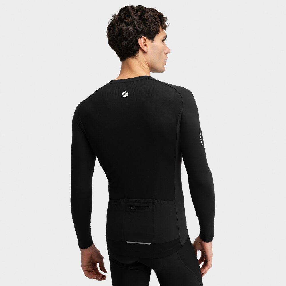Maillot vélo manches longues sans zip homme M9 Scanuppia Black Noir 6/7