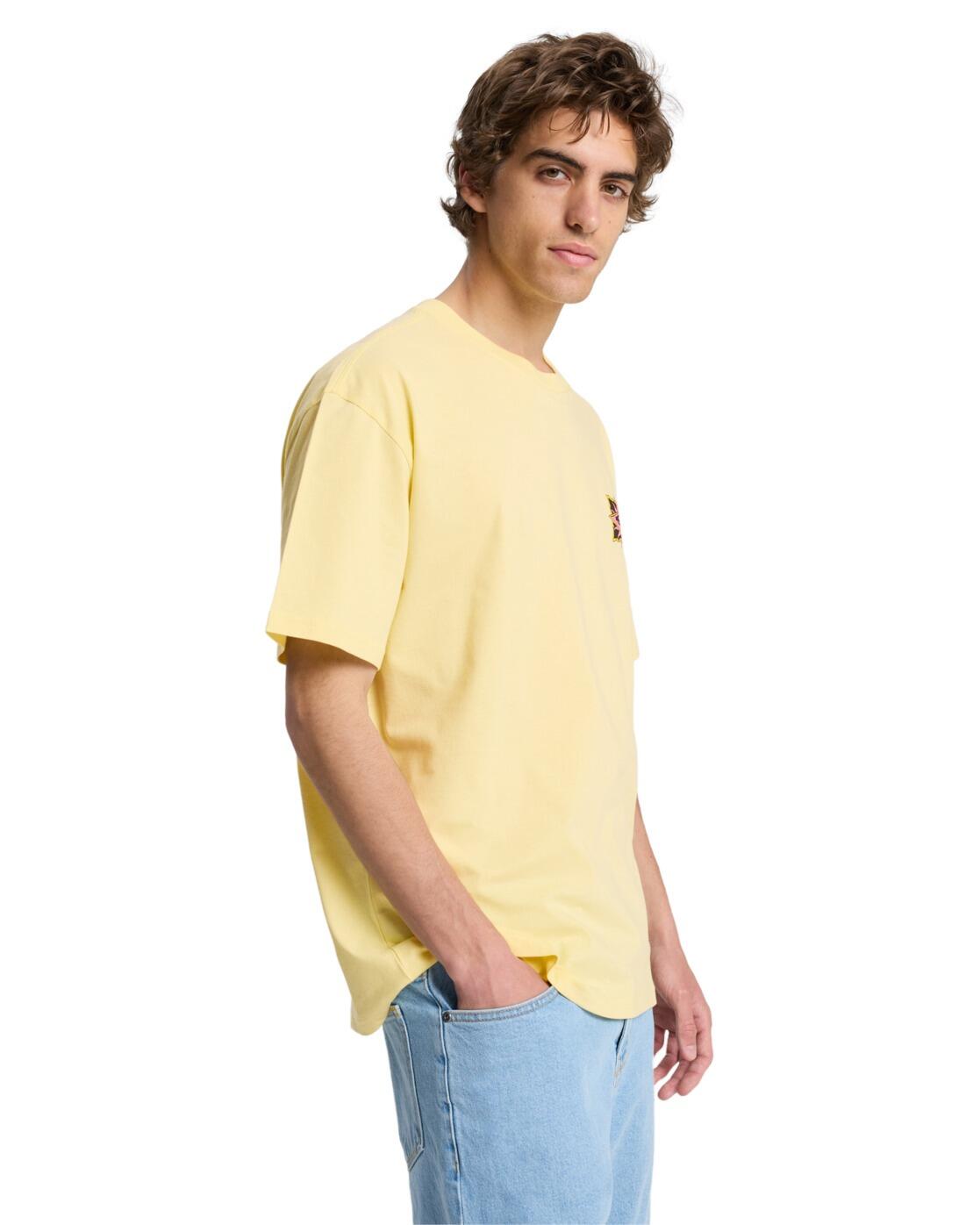 T-Shirt à manches courtes EV STARFISH STAMP Jaune Homme 3/4