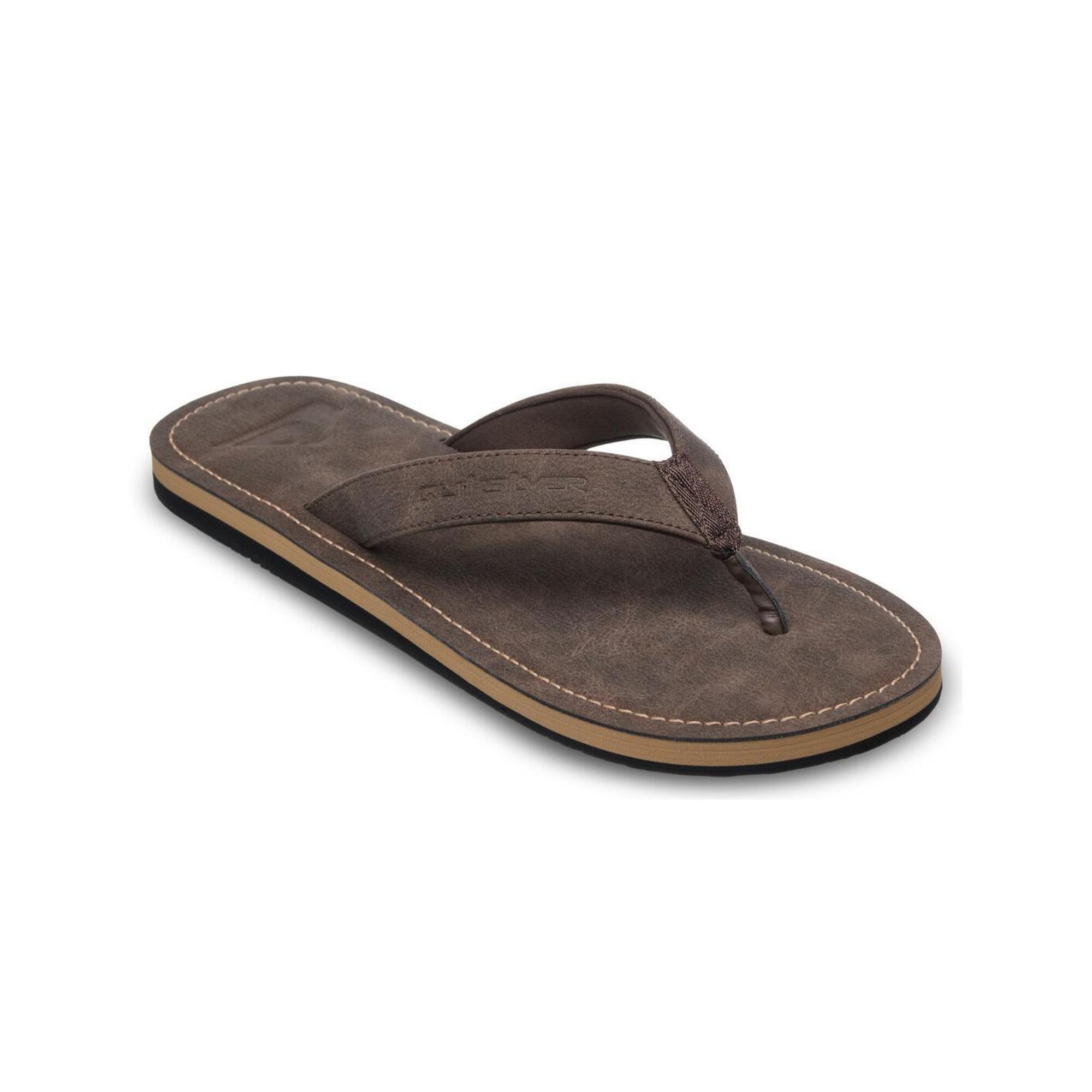 Quiksilver - Sandales Molokai Nubuck Marron Homme - Sandales - Marron - Decathlon