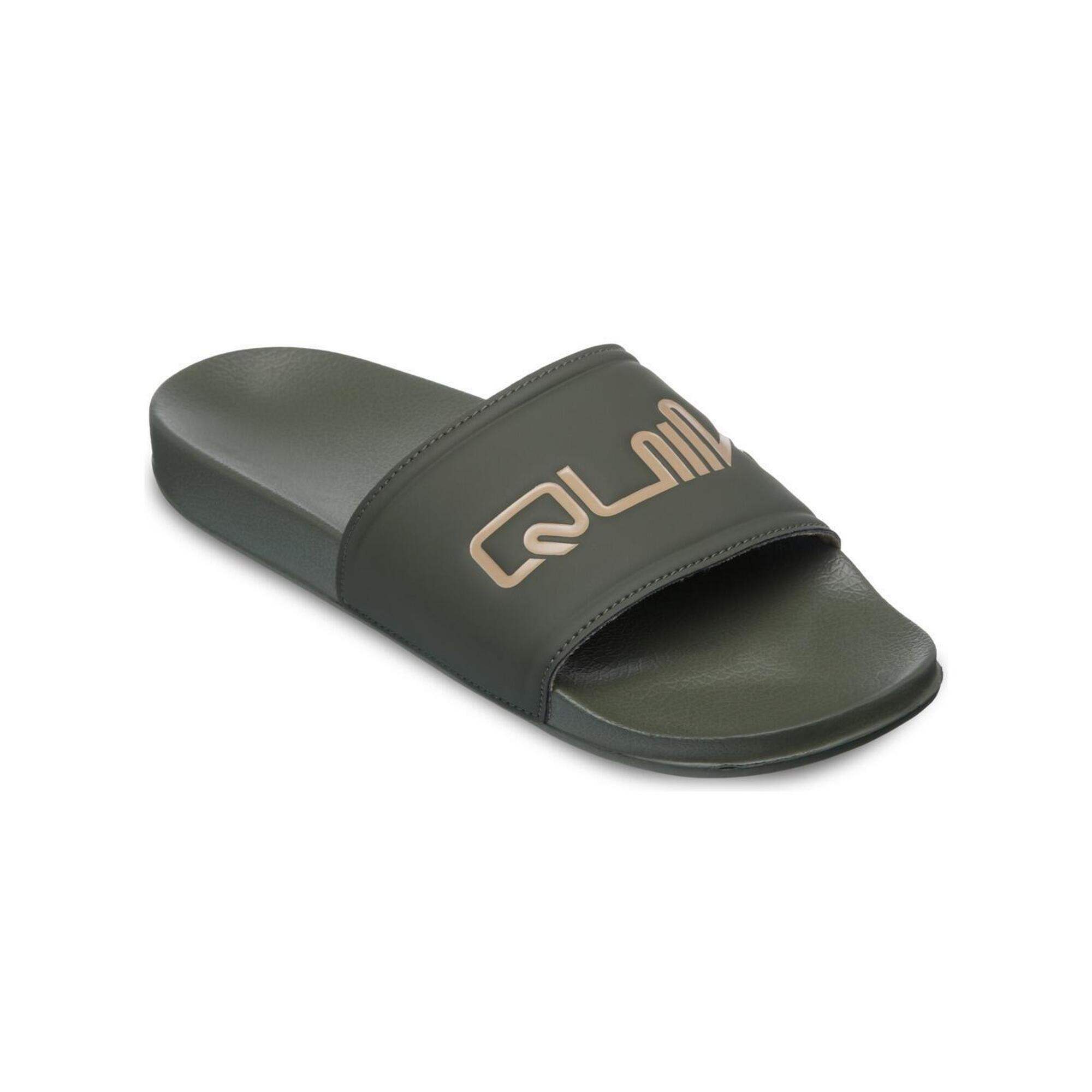 Quiksilver - Sandales Sessions Slide Marron Homme - Sandales - Vert - Decathlon
