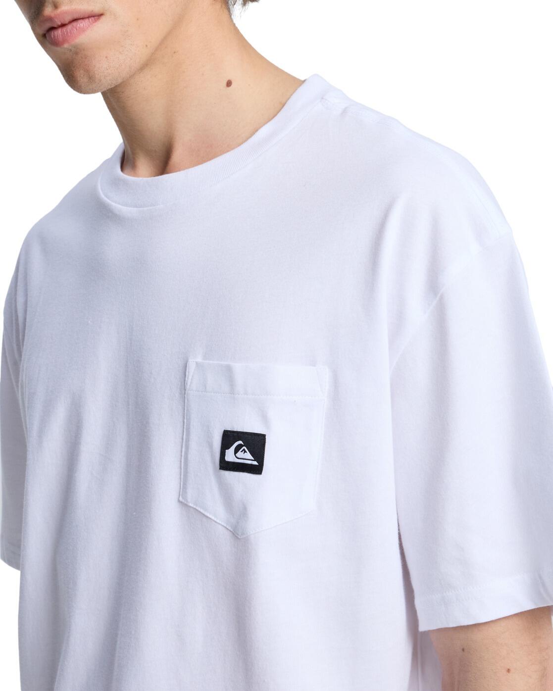 T-shirt à manches courtes SALT WATER POCKET Blanc Homme 4/4