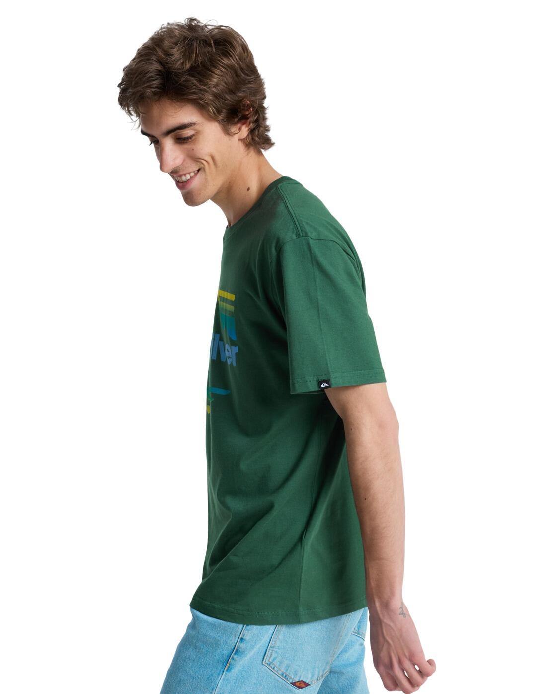 T-Shirt à manches courtes EV HORIZON FADE Vert Homme 3/4