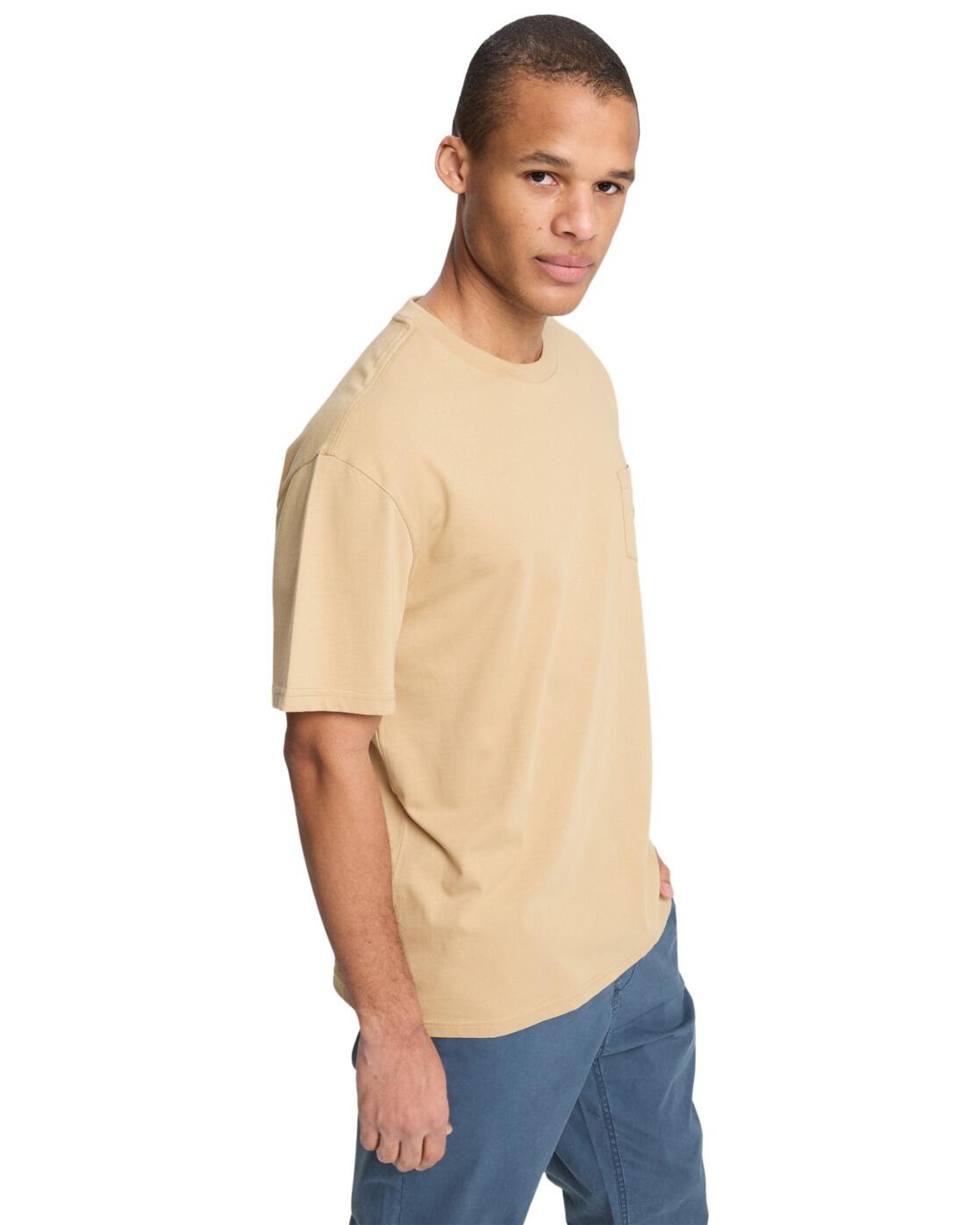 T-shirt à manches courtes SALT WATER POCKET Beige Homme 3/4