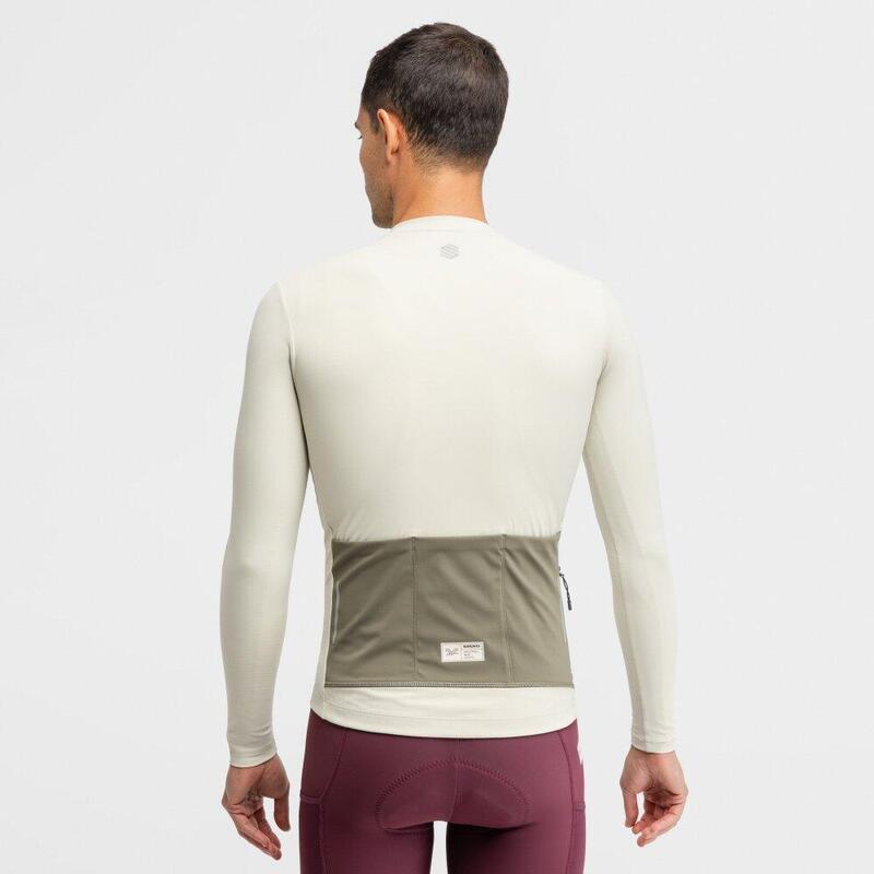 Tricou de gravel cu mânecă lungă pentru GM6 Rideout Green Verde