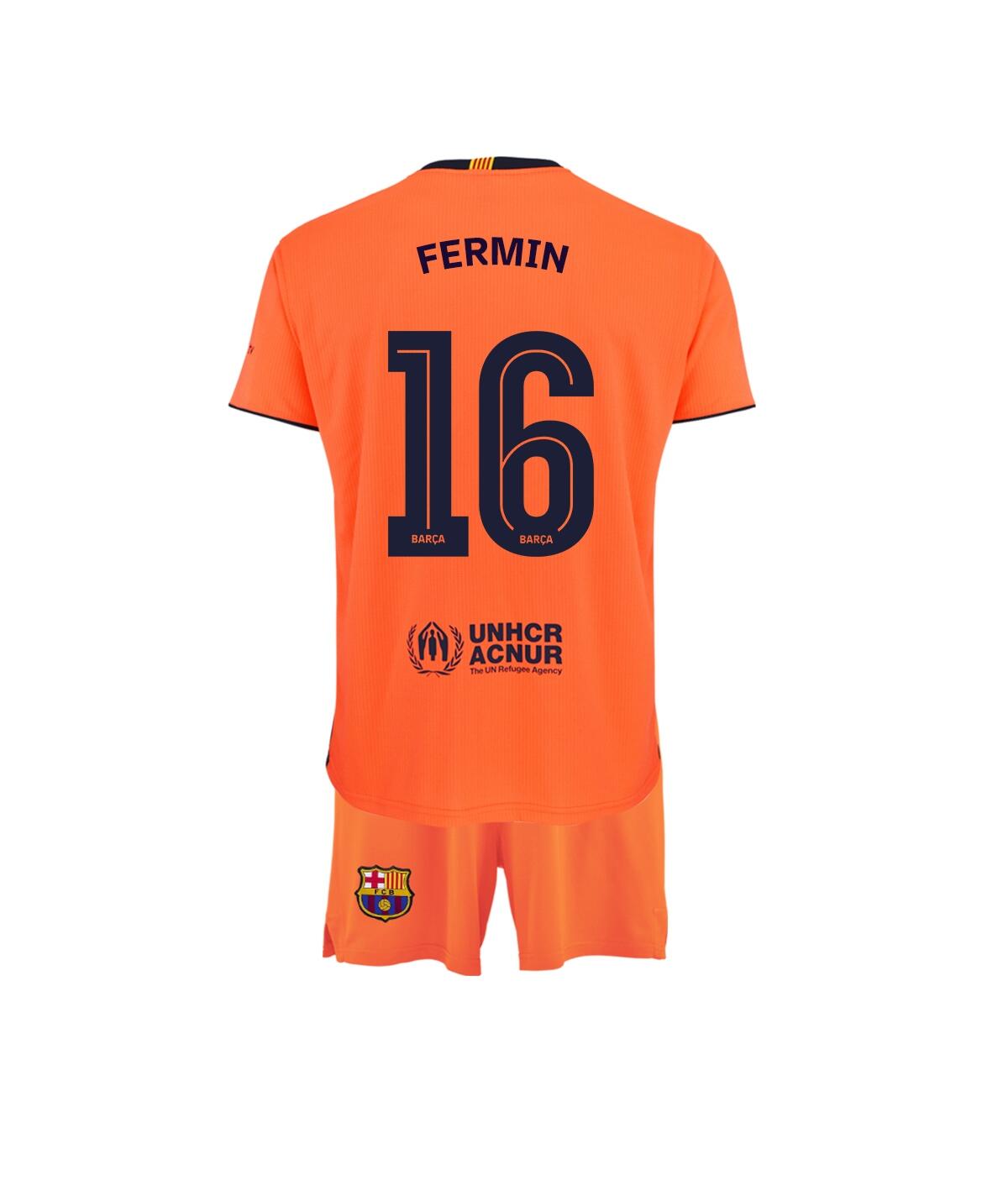 Camisola Fermin Away FC Barcelona Réplica Oficial 25/26 - Criança 2/7