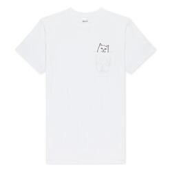 T-shirt Rip n Dip Lord Nermal Poche Blanc