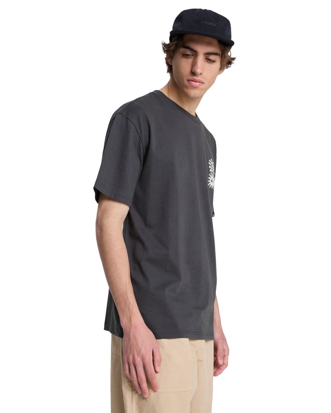 T-Shirt à manches courtes EVO BLOSSOM OF PEACE Noir Homme 3/4