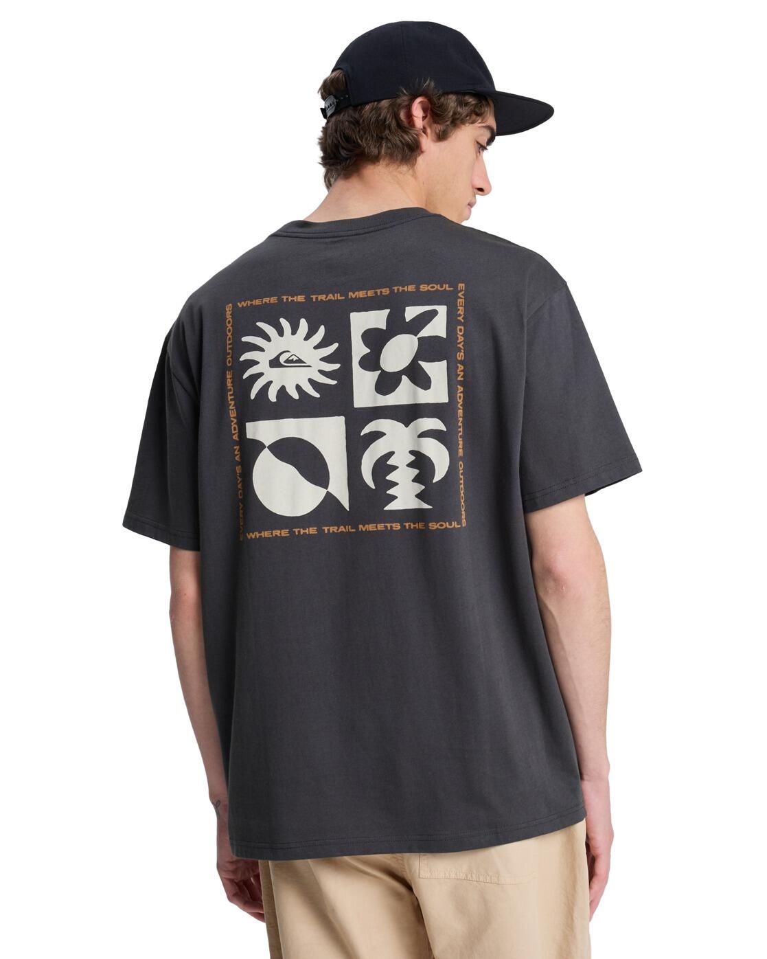 T-Shirt à manches courtes EVO BLOSSOM OF PEACE Noir Homme 2/4
