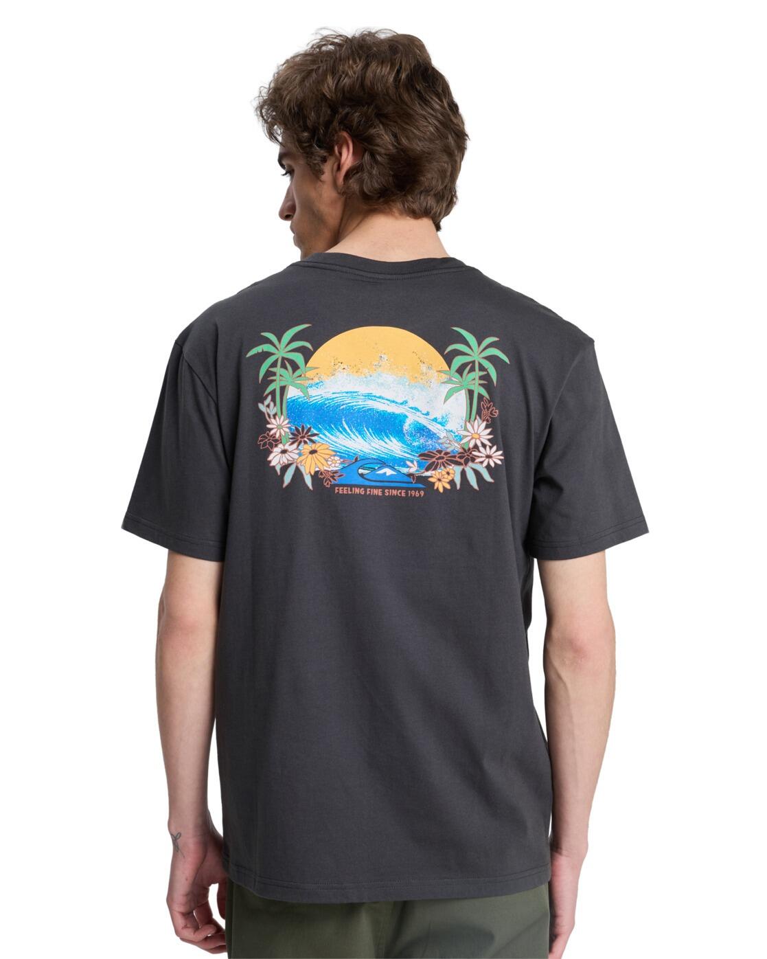 T-Shirt à manches courtes EV BARREL PARADISE Noir Homme 2/4