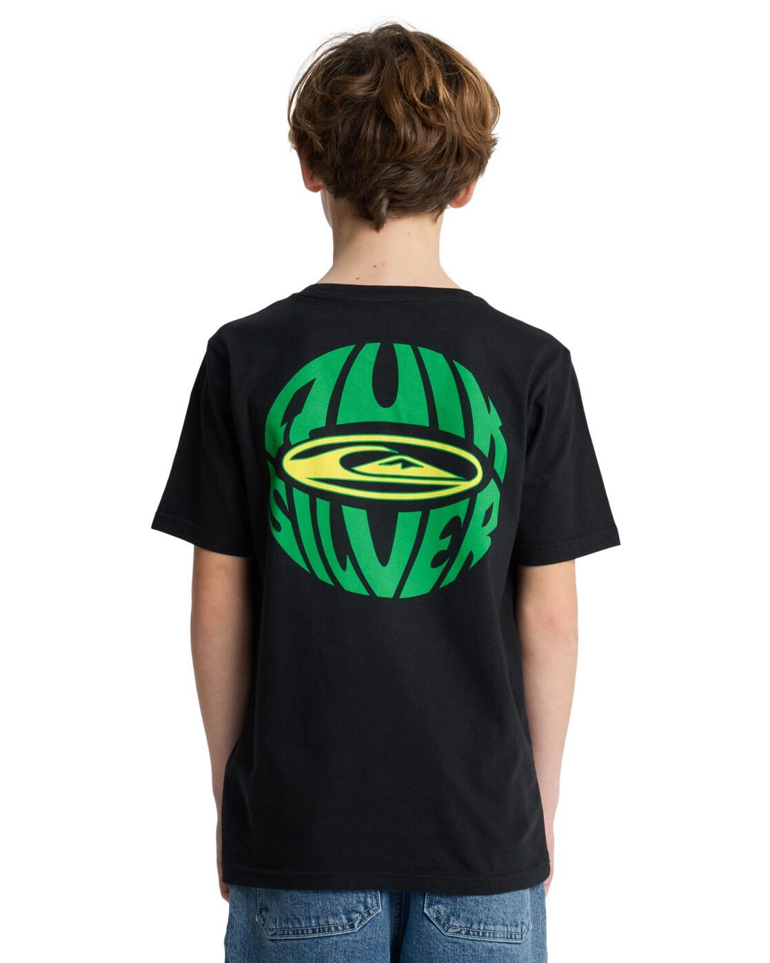 T-Shirt à manches courtes QUIK GLOBE Noir Garçon 2/4