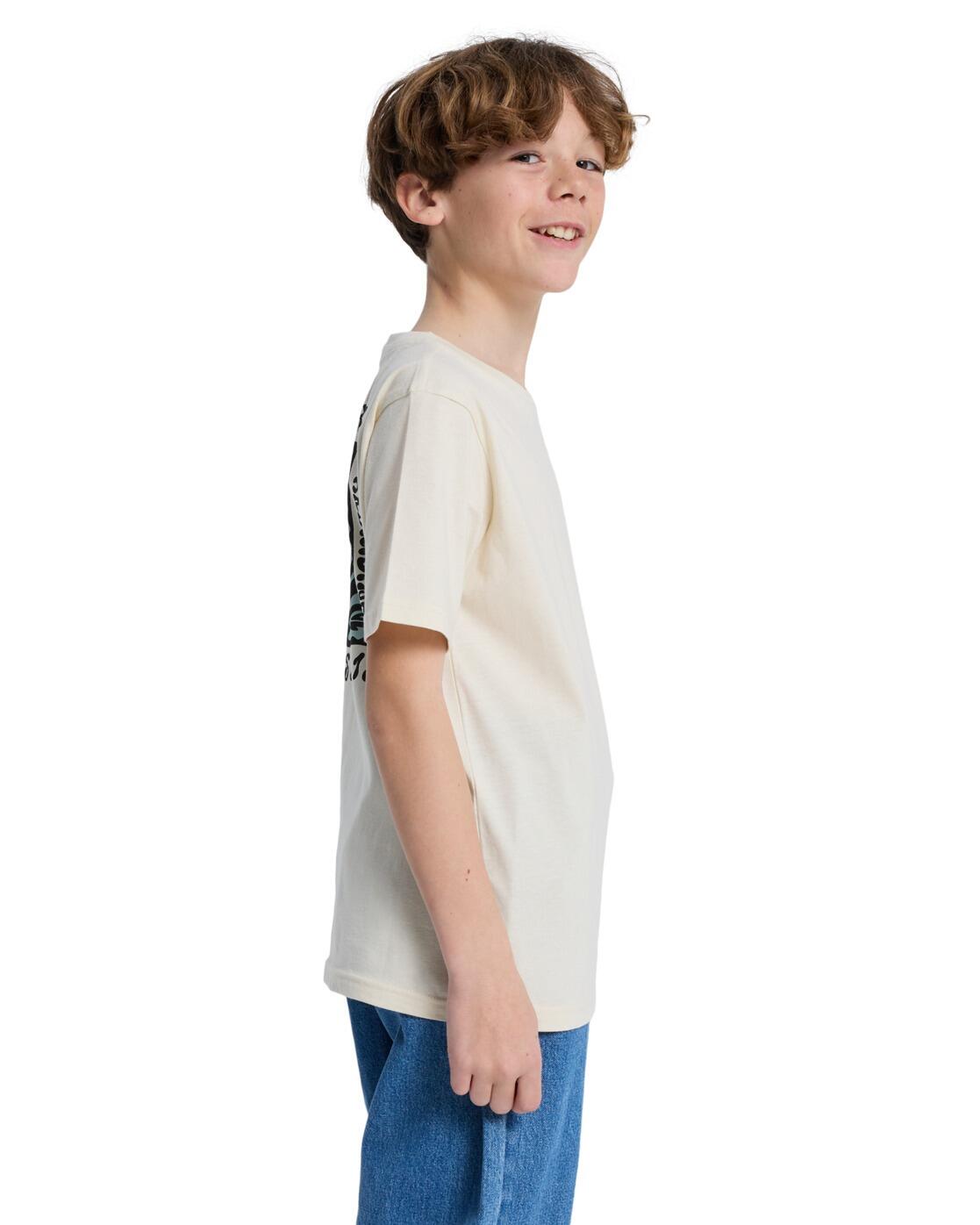 Camiseta de manga corta SERENITY SPLASH Beige Niño 3/4