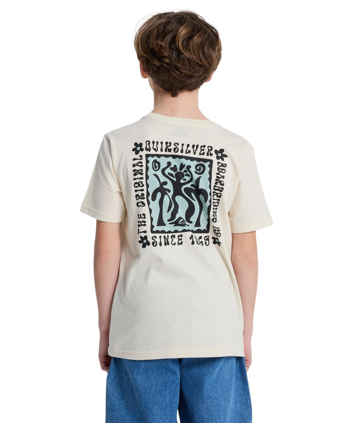 Camiseta de manga corta SERENITY SPLASH Beige Niño 2/4