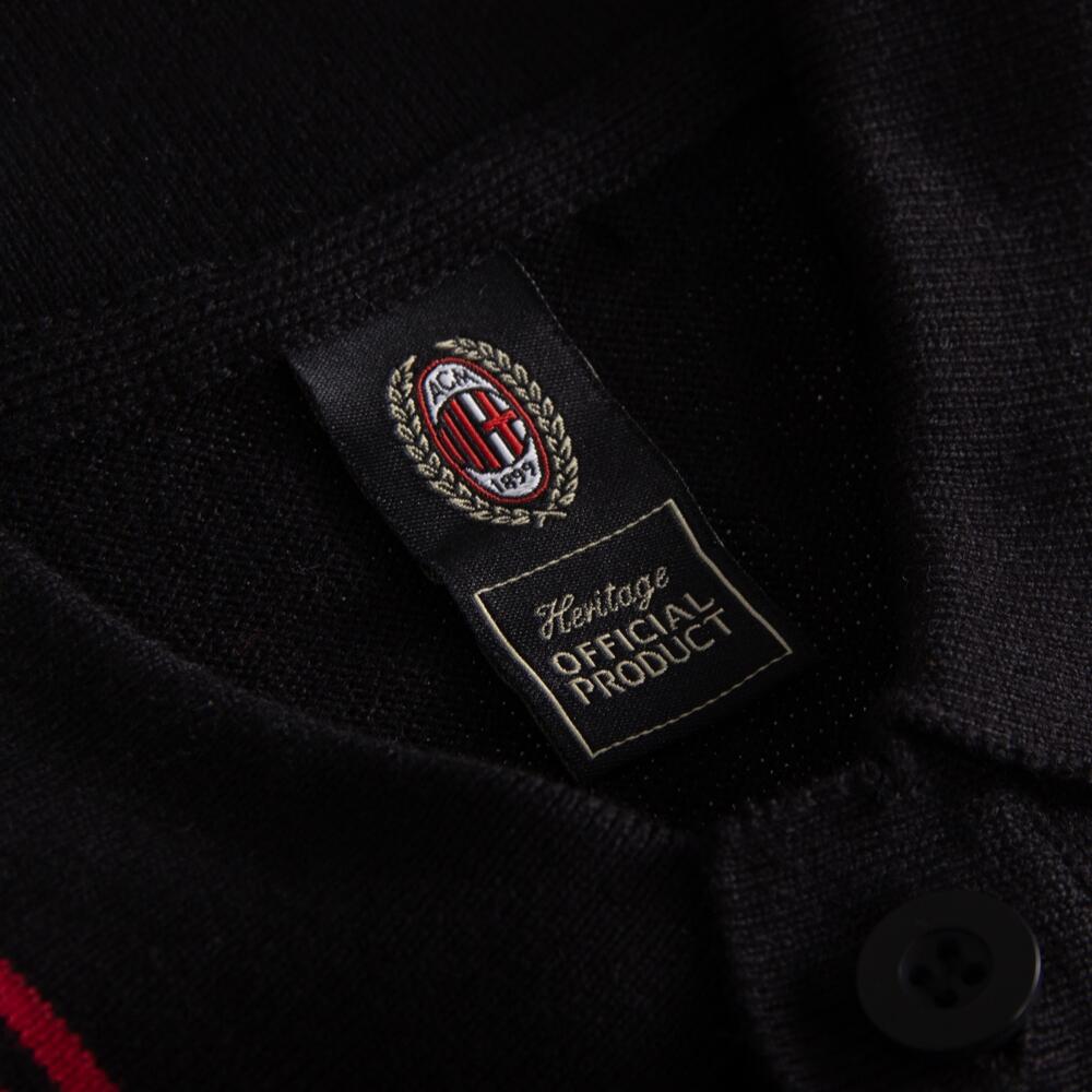 Polo - Uomo - AC Milan anni '60 - Manica Corta - Nero 3/4