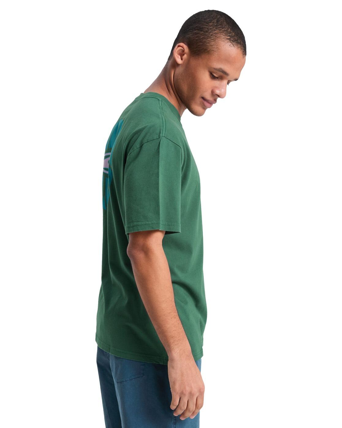 T-Shirt à manches courtes QUIKGLOBE Vert Homme 3/4