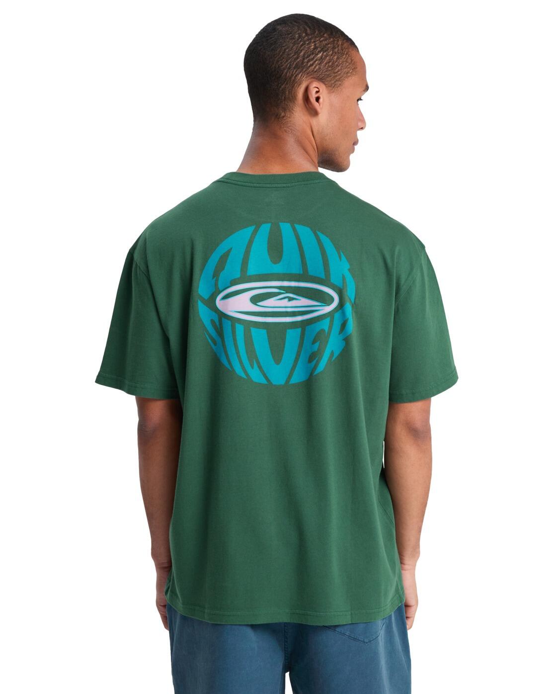T-Shirt à manches courtes QUIKGLOBE Vert Homme 2/4
