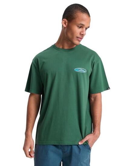T-Shirt à manches courtes QUIKGLOBE Vert Homme