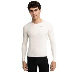 Maillot vélo manches longues sans zip homme M9 Scanuppia Beige Beige