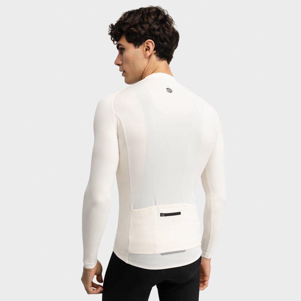 Herren langärmeliges radtrikot M9 Scanuppia Beige Beige 6/7