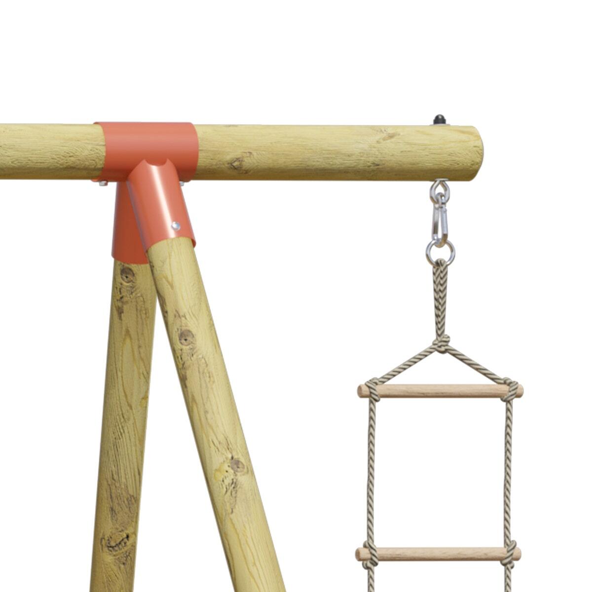 Portique bois 2,30 m Topwood NANI 2 pour 6 enfants 3/9
