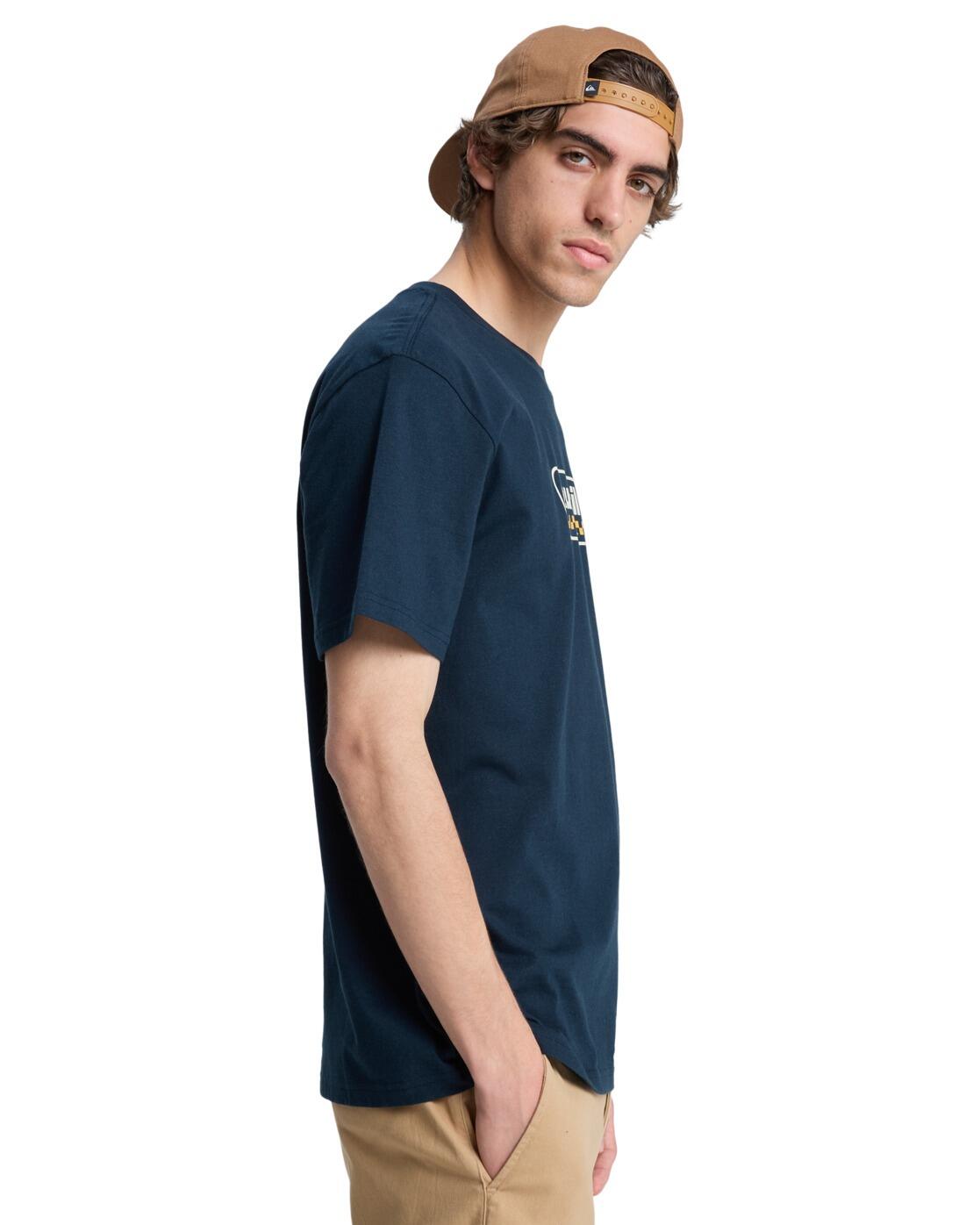 T-Shirt à manches courtes EV STARTING GRID Bleu Homme 3/4