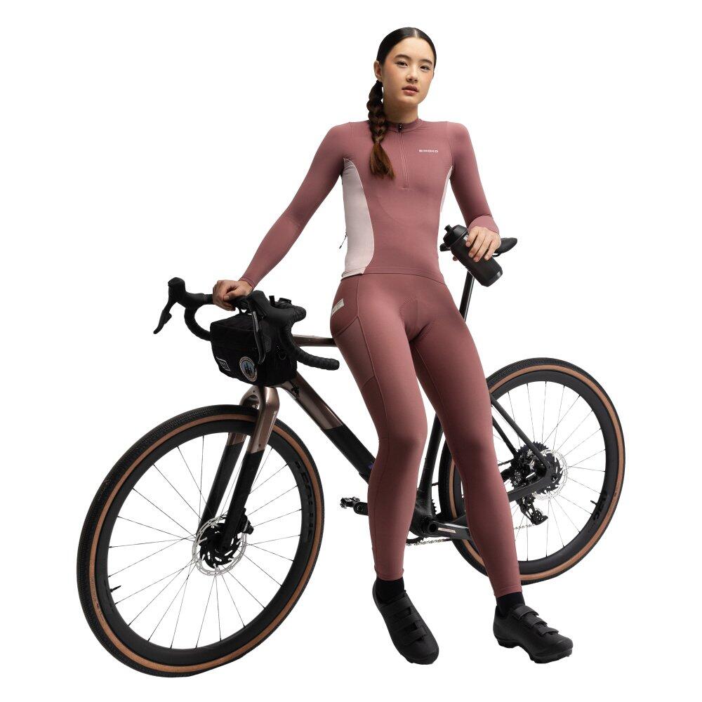 Damen Radsport langärmeliges gravel-radtrikot GM3-W Polvareda Braun 3/7