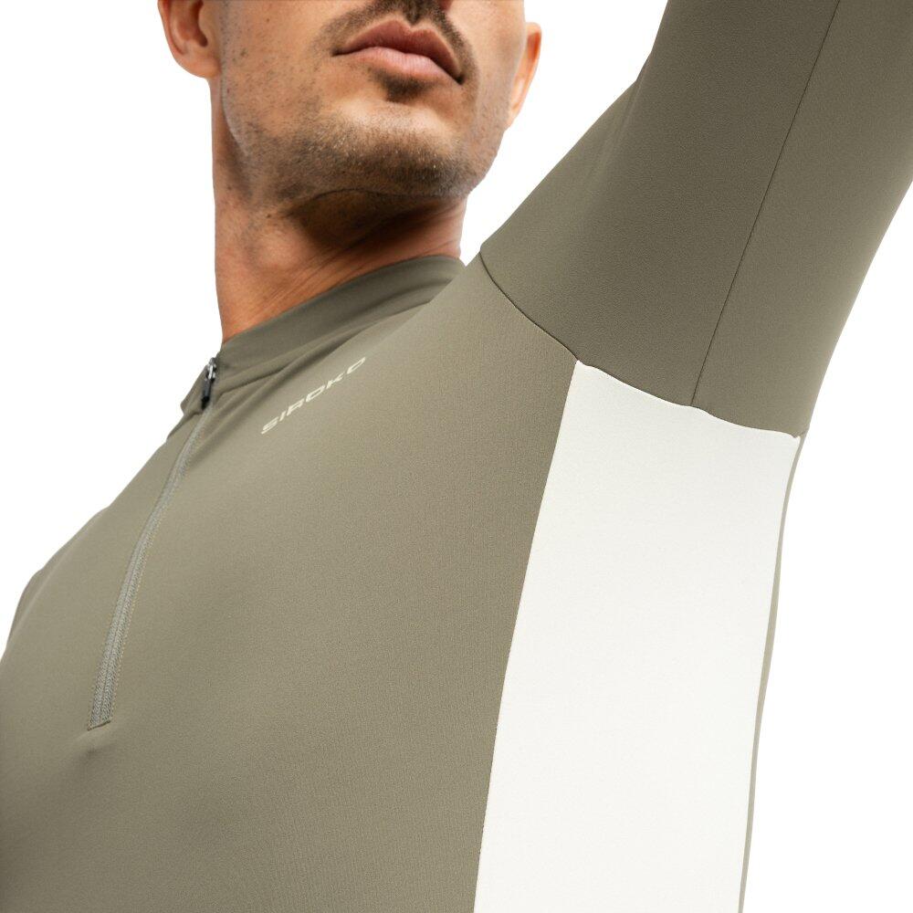 Camisola de ciclismo gravel manga comprida homem GM3 Trailblaze Verde 4/7
