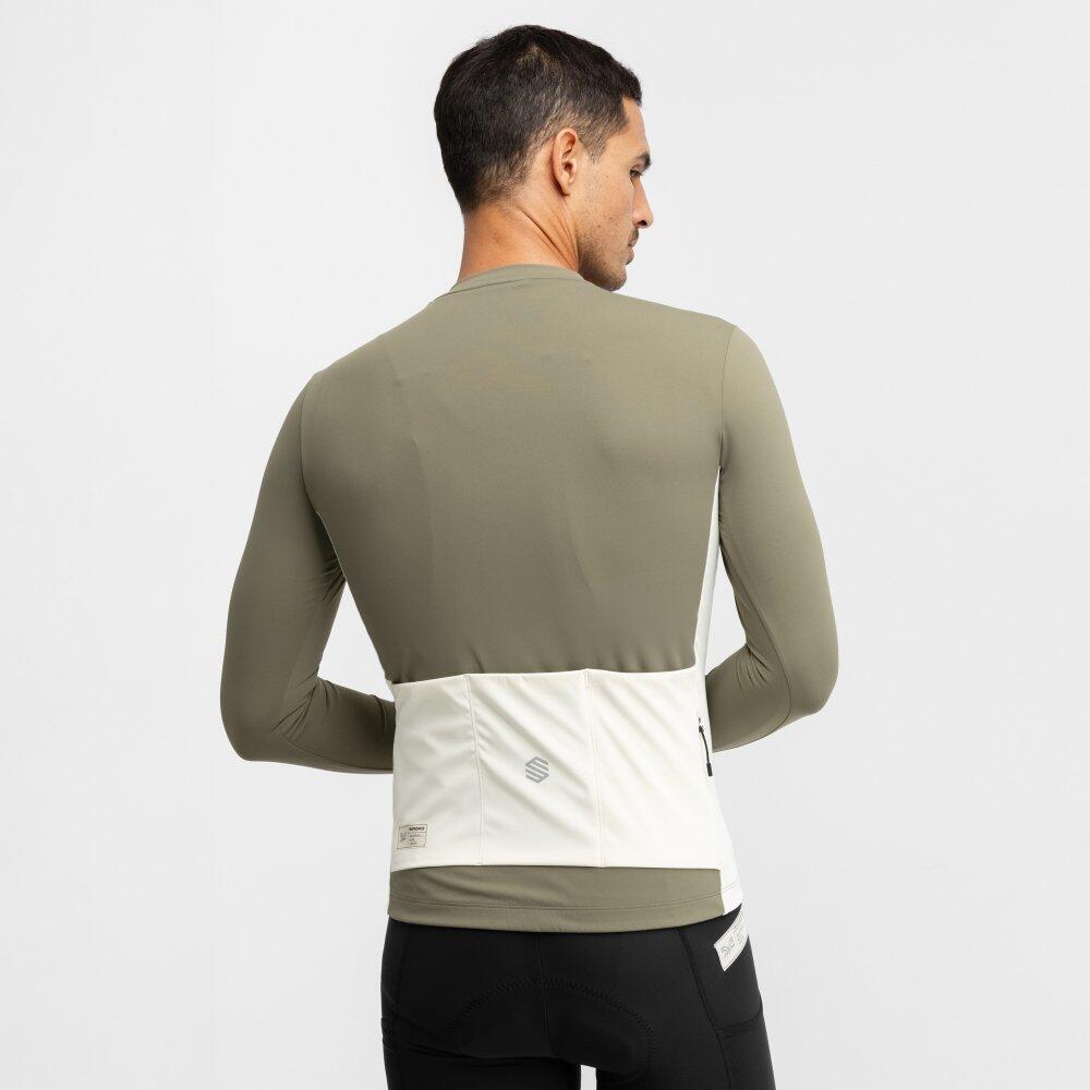 Camisola de ciclismo gravel manga comprida homem GM3 Trailblaze Verde 6/7