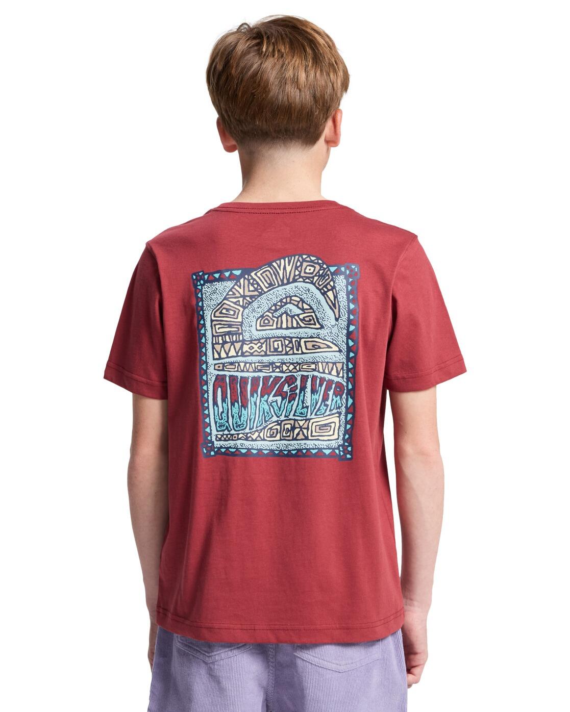 T-Shirt à manches courtes HERITAGE Rouge Garçon 2/4