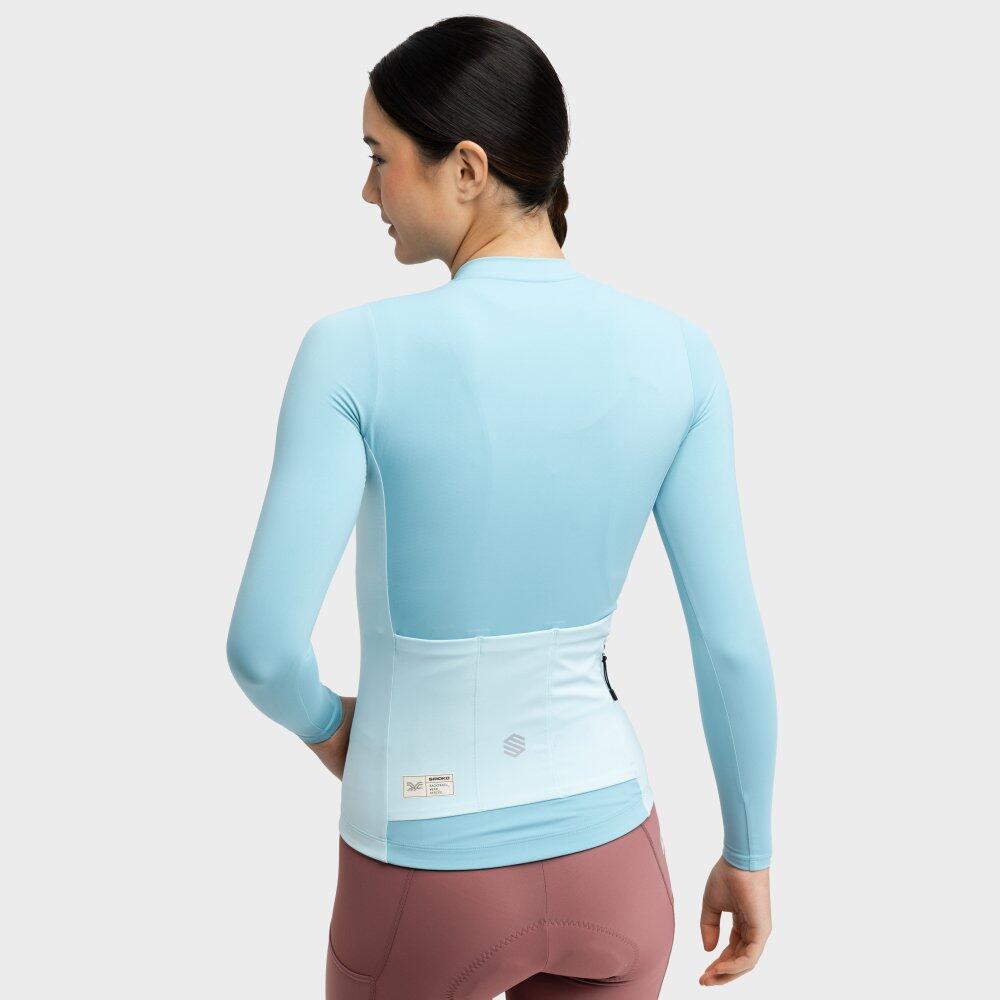 Camisola de ciclismo gravel manga comprida mulher GM3-W Bordala Azul 6/7