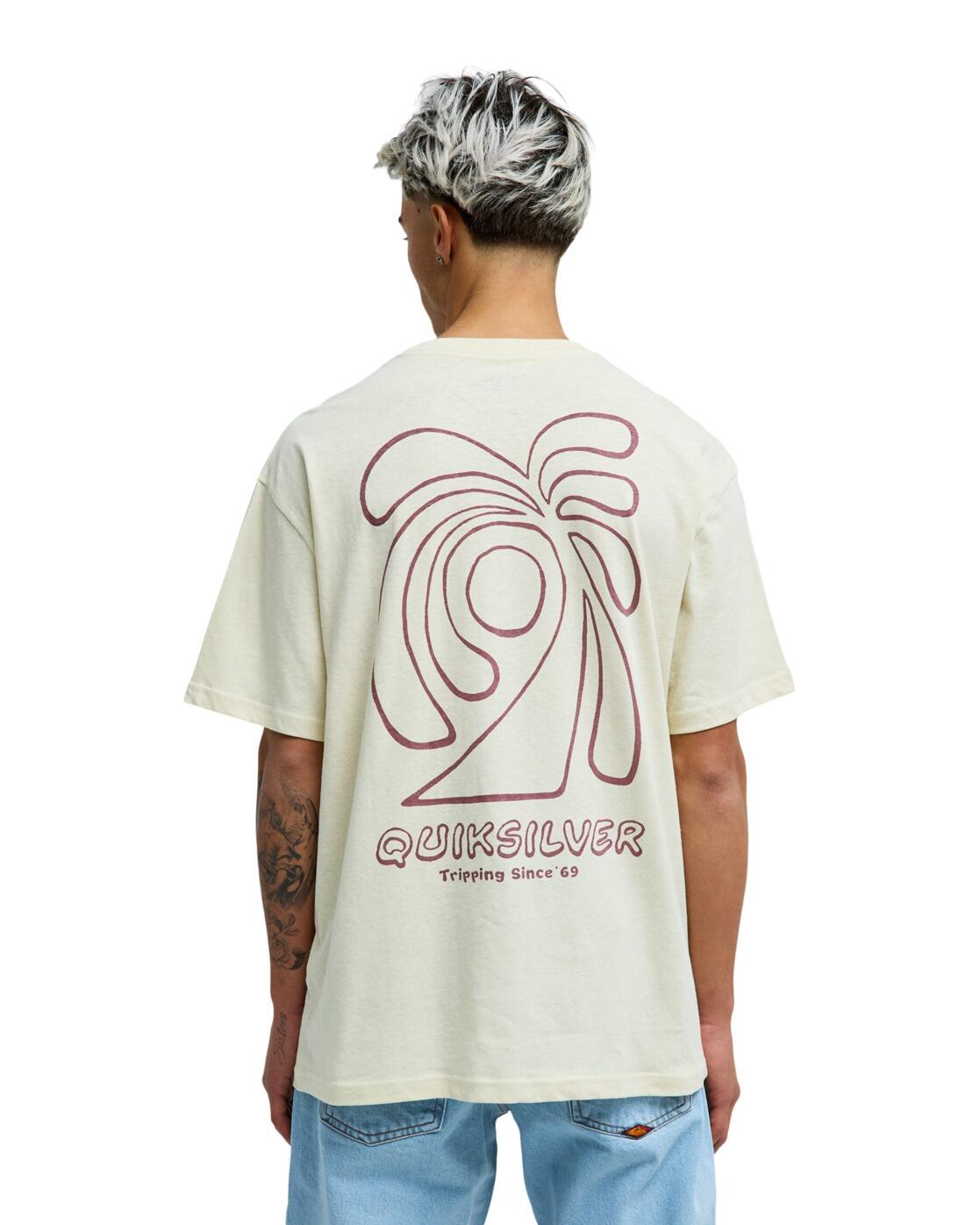 T-Shirt à manches courtes CURVE PALM Beige Homme 2/4