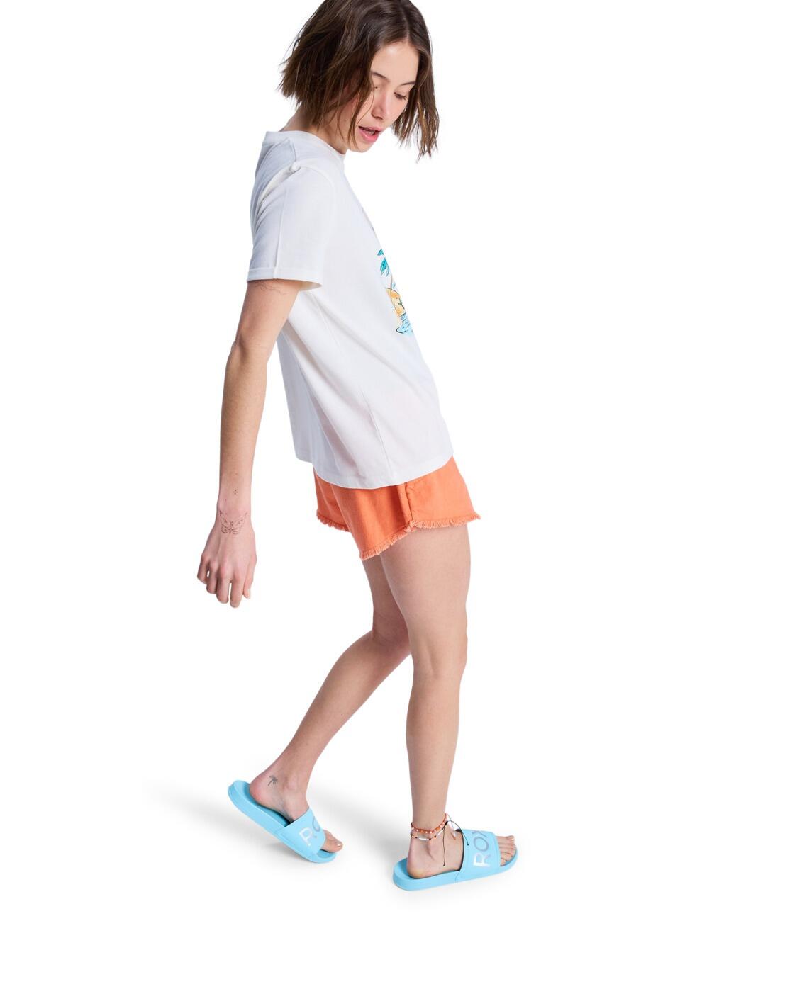T-Shirt à manches courtes OCEANREGULAR POSTER Blanc Femme 3/4