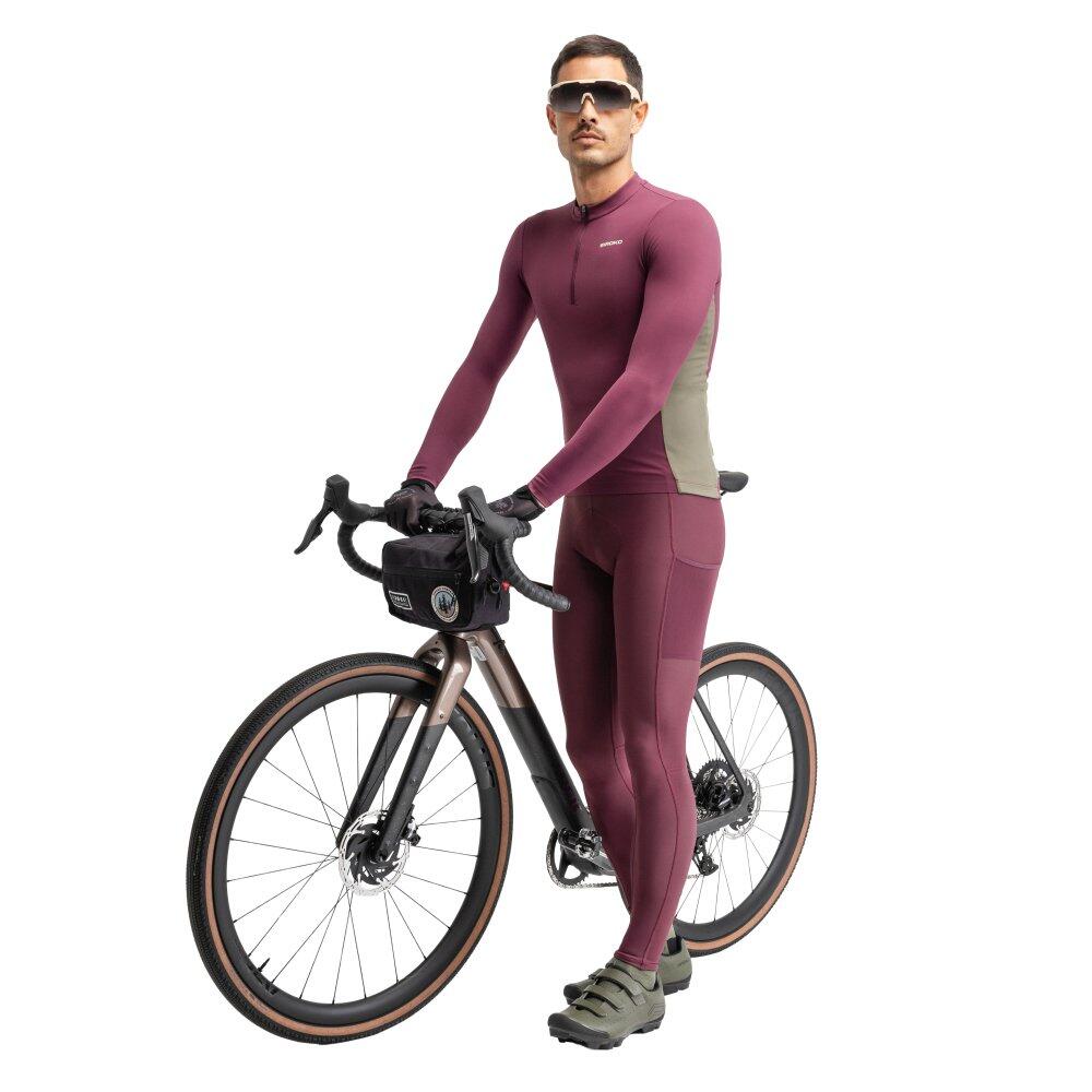 Camisola de ciclismo gravel manga comprida homem GM3 Unbound Encarnado 3/7