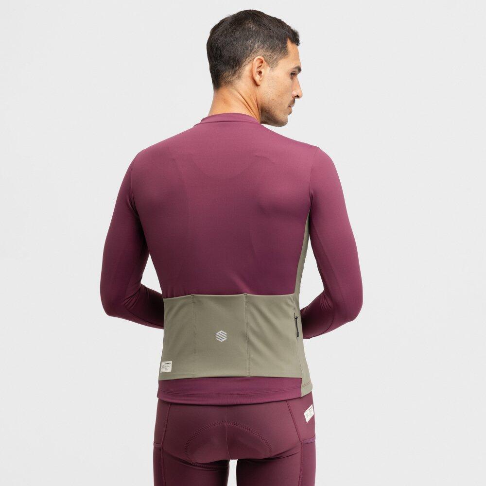 Camisola de ciclismo gravel manga comprida homem GM3 Unbound Encarnado 6/7