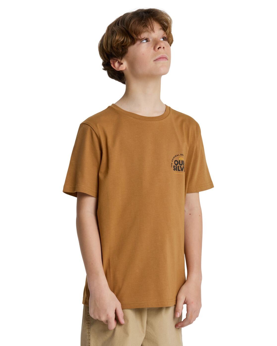 Maglia a maniche corte Quiksilver modello 077-53345381581139 per ragazzi 3/5