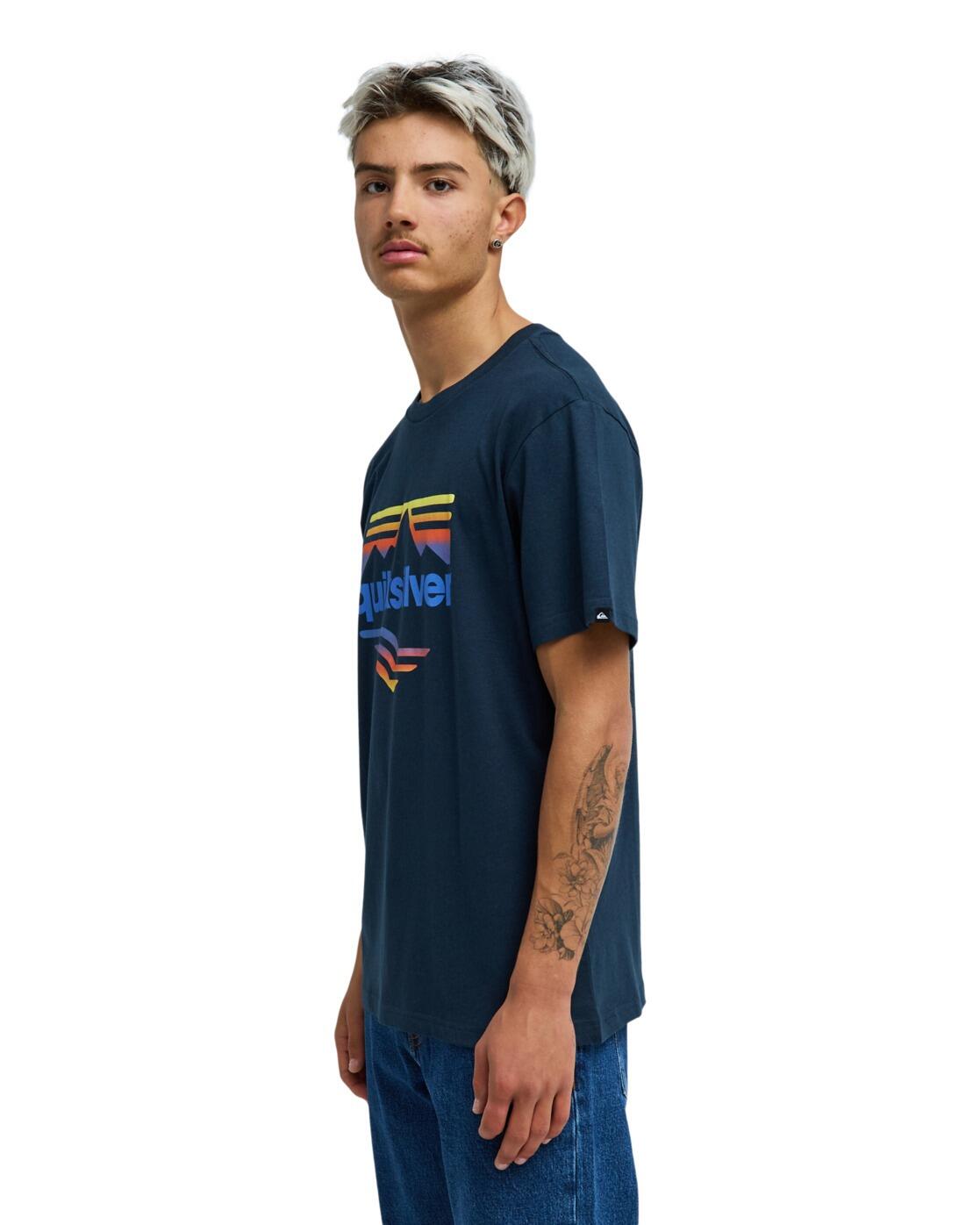 T-Shirt à manches courtes EV HORIZON FADE Bleu Homme 3/4