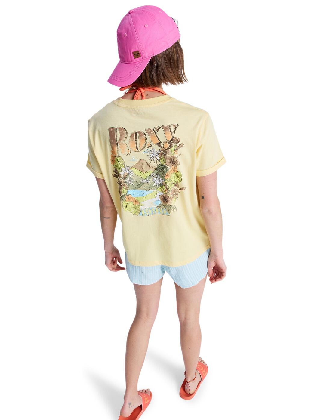 T-Shirt à manches courtes OCEANREGULAR POSTER Jaune Femme 2/4