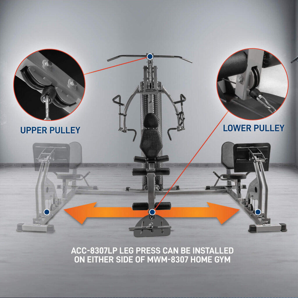 Multiestación  MWM8307 Premium Home Gym con Leg Press 4/5