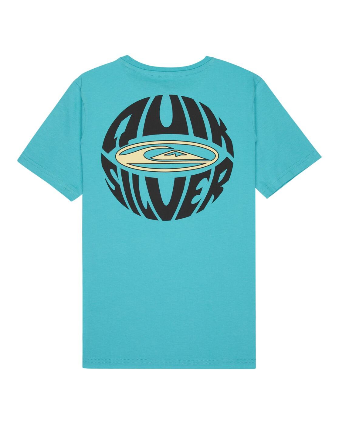 Maglia a maniche corte Quiksilver modello Quik Globe per ragazzi 2/3