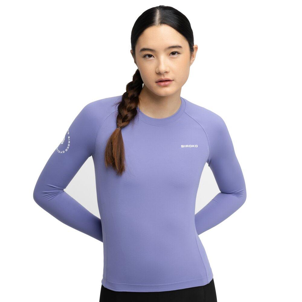 SIROKO Maglia da ciclismo a maniche lunghe donna M9-W Scanuppia Purple Viola